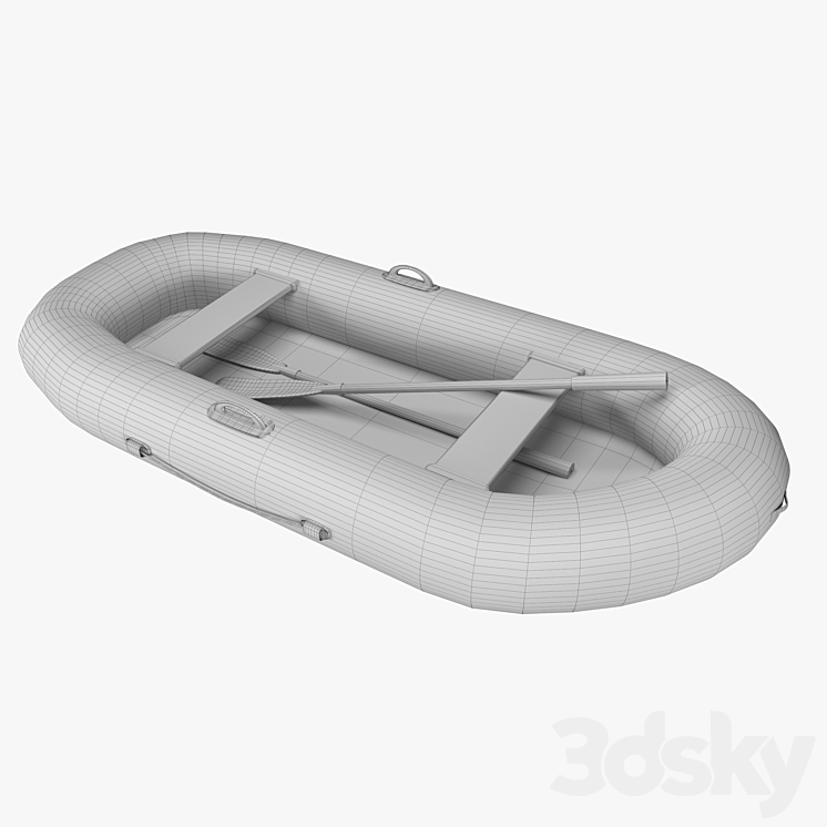 Rubber boat 3D Model