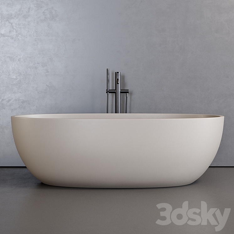 Esedra by SDR Ceramiche Bull Bathtub 3D Model