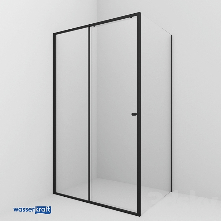Dill 61S07 Shower Enclosure_black_OM（model:2654961_Square_Corona）