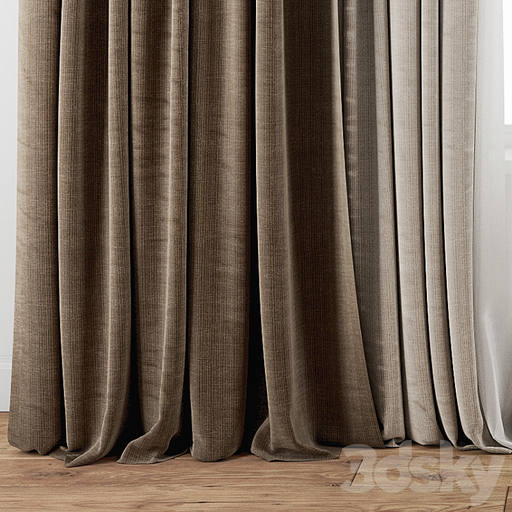 Curtain 136 3D Model