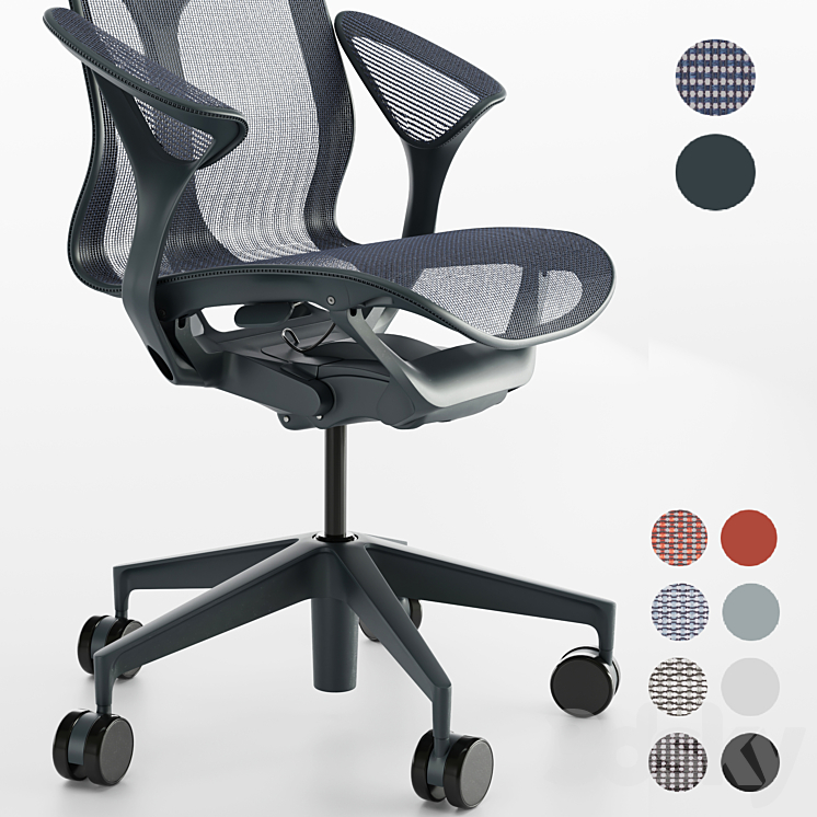 High-Back Cosm Chair by Herman Miller 3DS Max - thumbnail 2