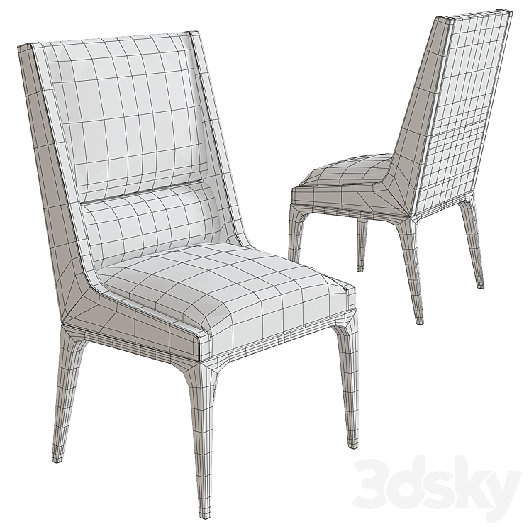 AXIS – radia dining chair 3DS Max - thumbnail 2