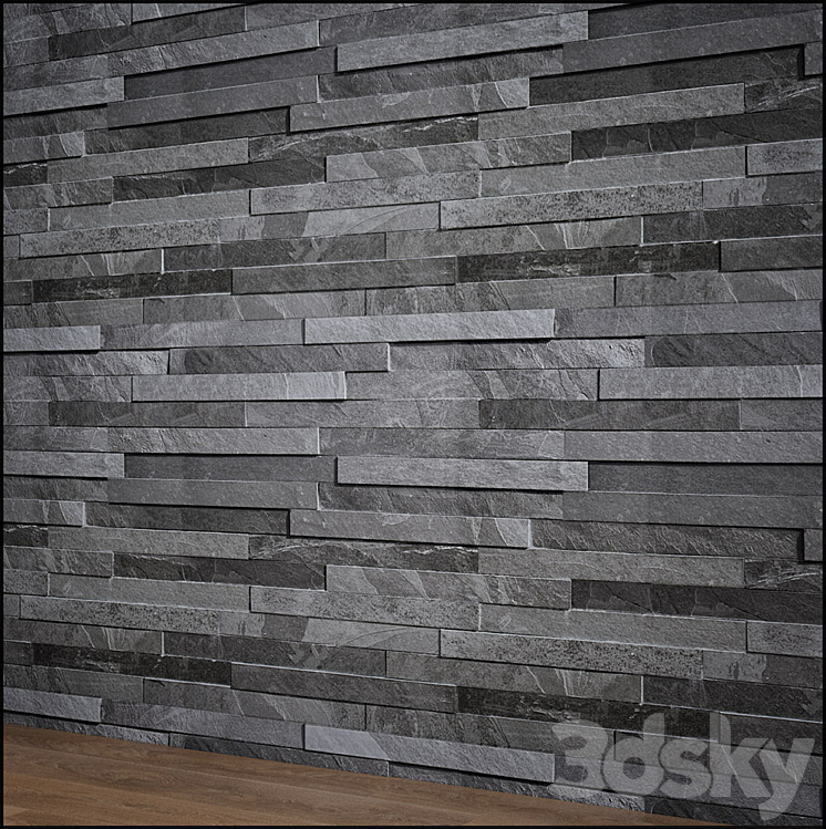 slate stone 3D Model