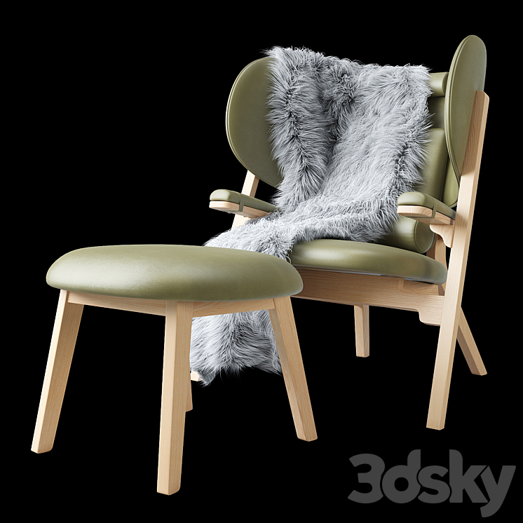 Adamastor lounge chair 3DS Max - thumbnail 2