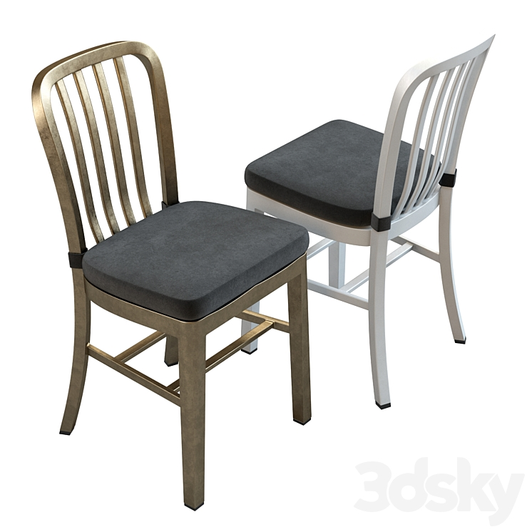 Crate & Barrel Delta Dining Chair Chair 3D model