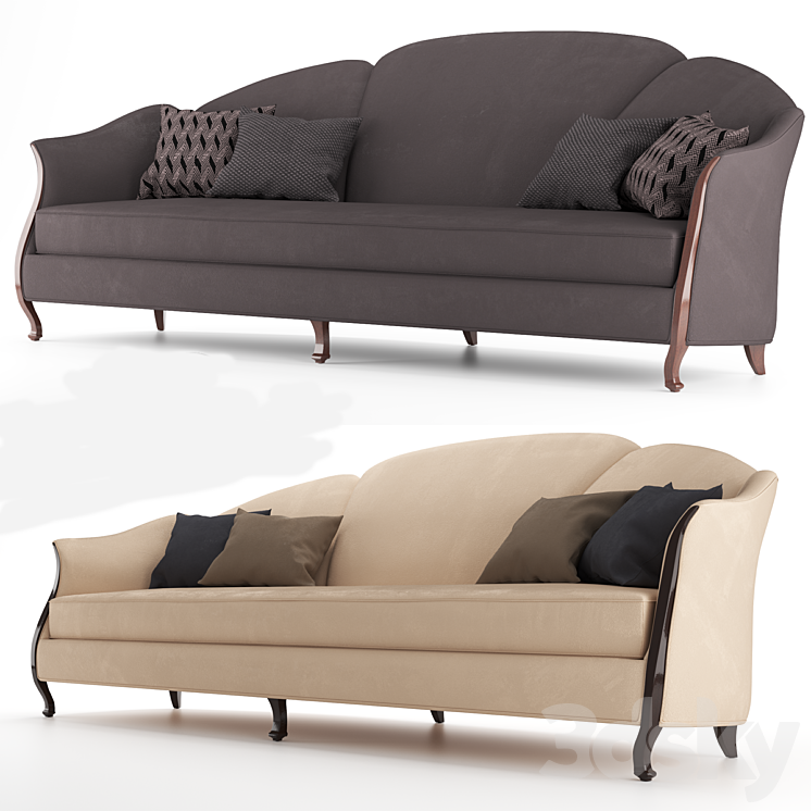 Arrondie Christopher Guy sofa 3D Model Free