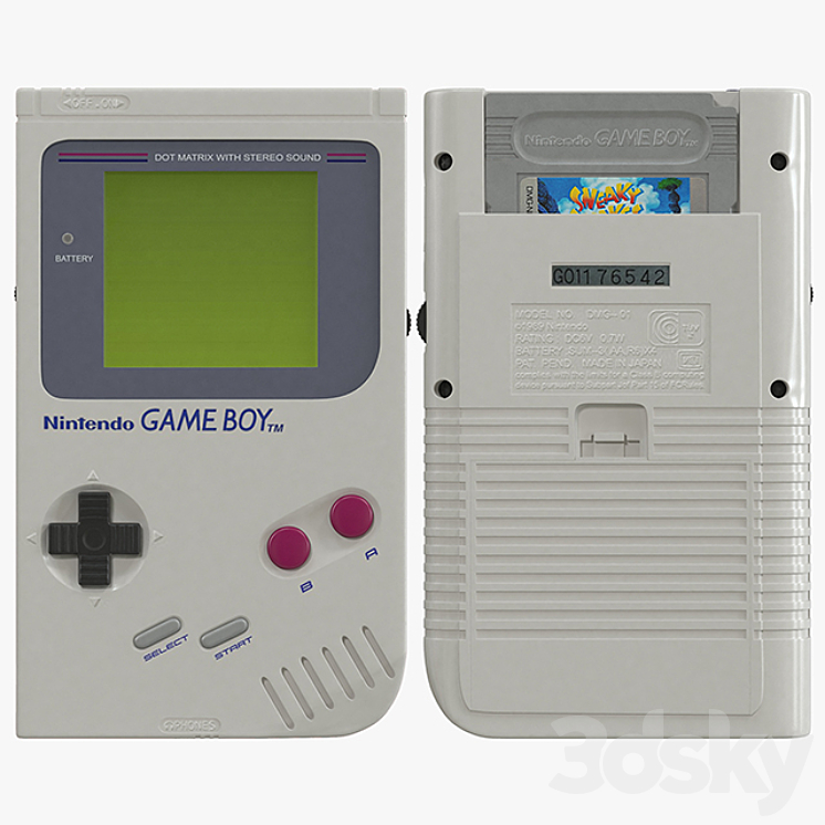 Nintendo Game Boy 3D Model