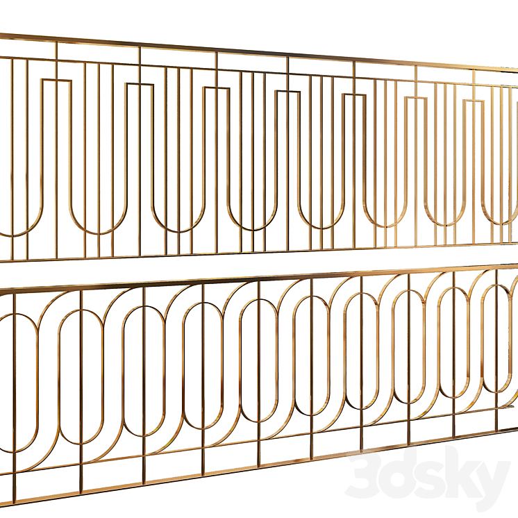 Fence set 03 3D Model