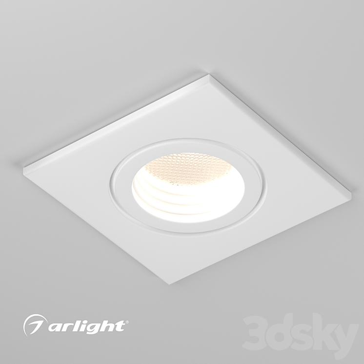 LED Downlight LTM-S46x46WH 3W 3DS Max - thumbnail 1