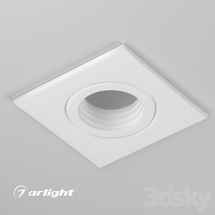 LED Downlight LTM-S46x46WH 3W 3DS Max - thumbnail 2