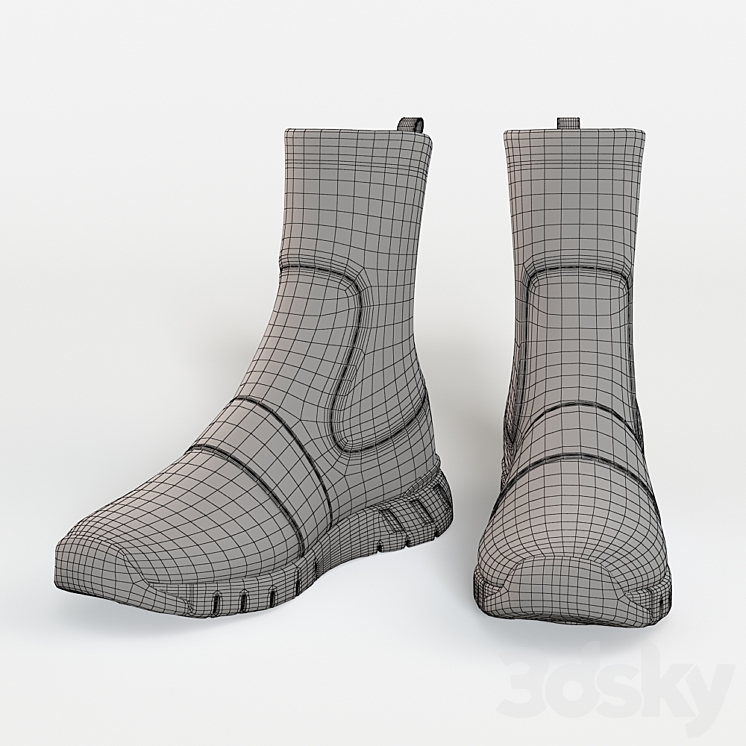 louis vuitton AFTERGAME SNEAKER BOOT 3DS Max - thumbnail 2