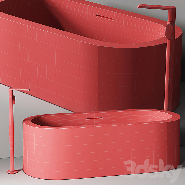 Bath Planit Ooh! Bath & Graff Phase faucet 3D Model