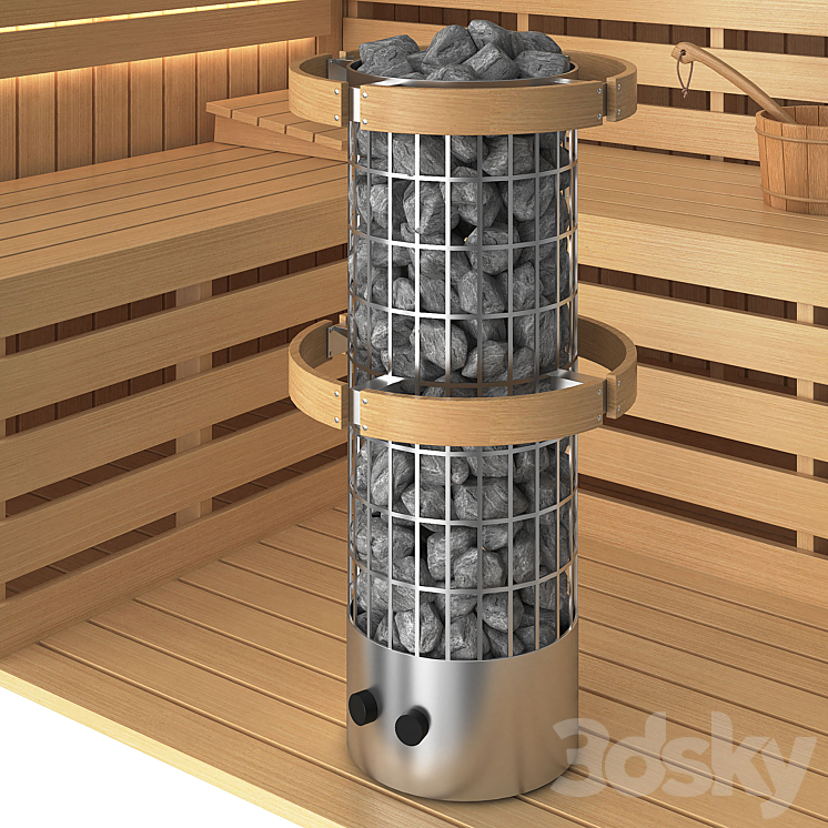 Sauna set 3D Model