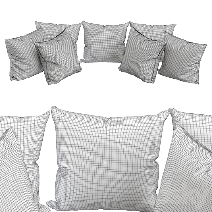 Pillows for sofa Premium PRO No. 99 3D Model
