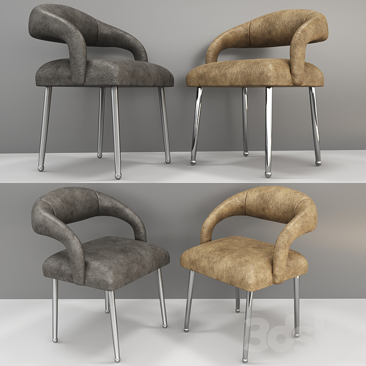 Laurel dining chair 3D Model