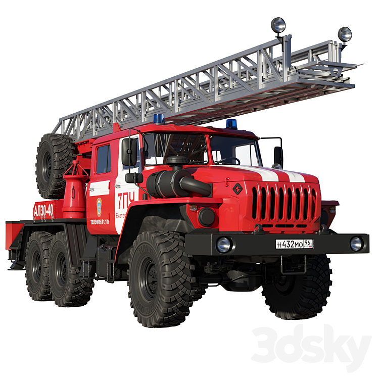 Ladder AL30-40 3D Model