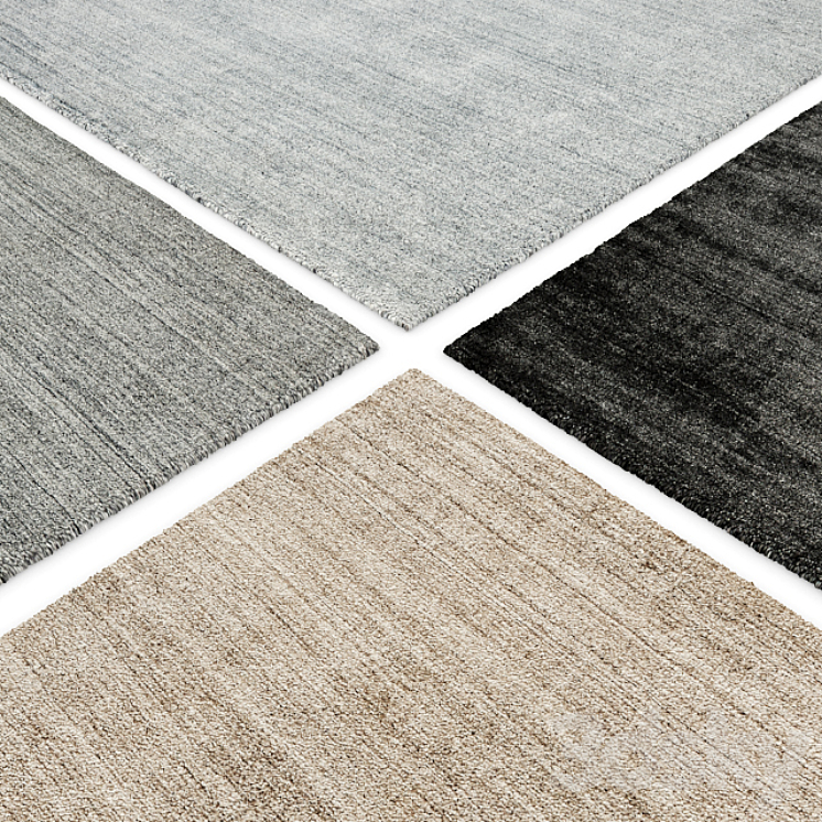 Mara Handwoven Rug RH Collection Carpets 3D model