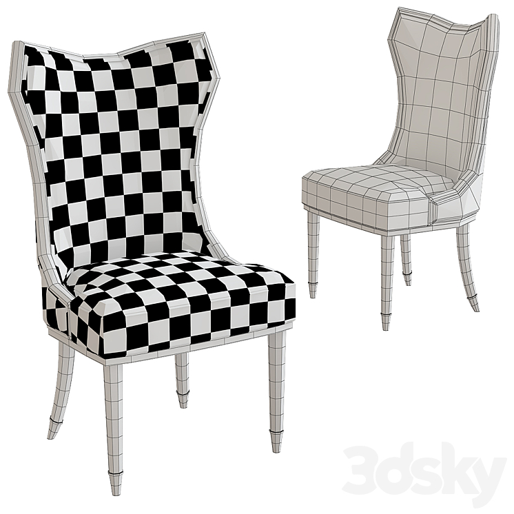 Caracole Carlile Dining Chair 3DS Max - thumbnail 2