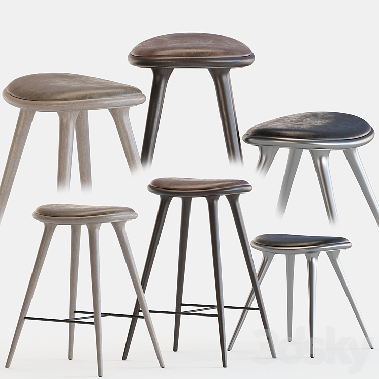Mater stools by space copenhagen 3DS Max - thumbnail 1
