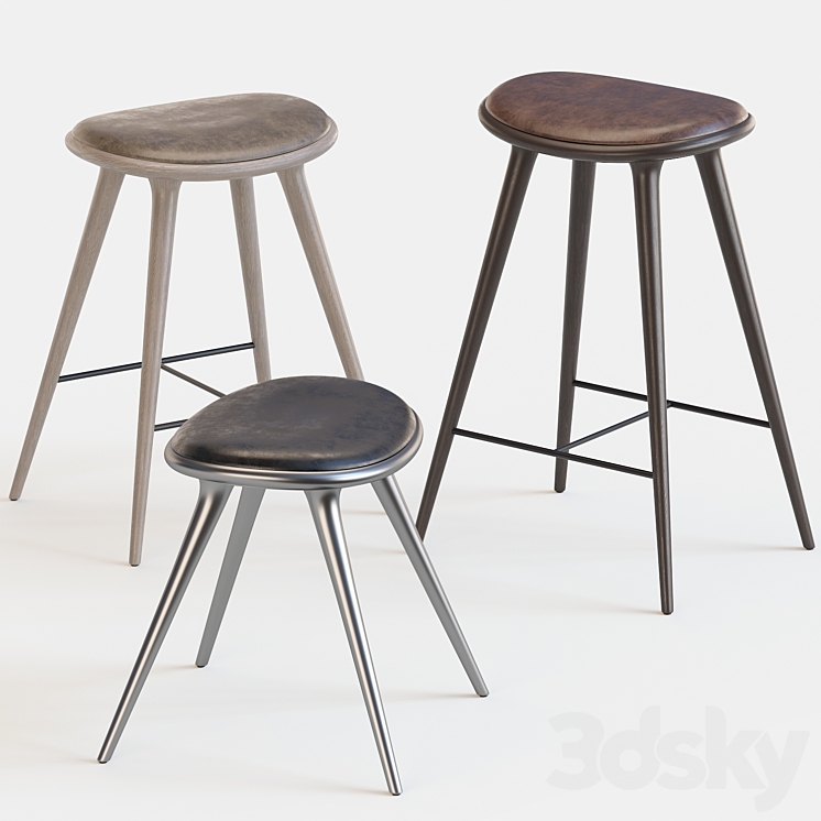 Mater stools by space copenhagen 3DS Max - thumbnail 2