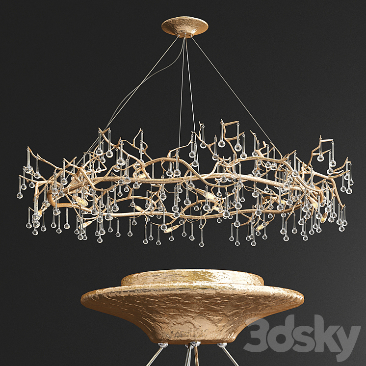 Serip Bijout Ring Chandelier - New Style 3D Model
