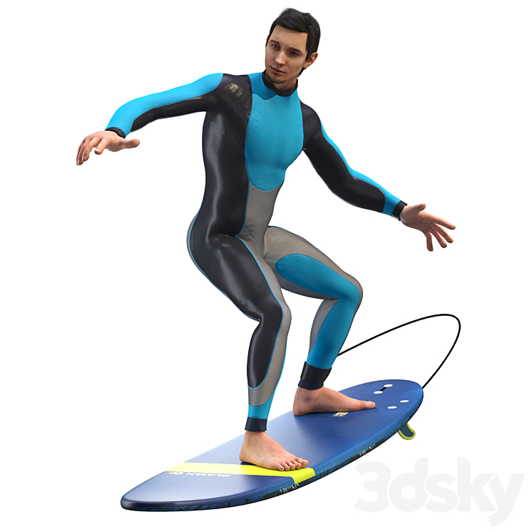 Surfer 3D Model