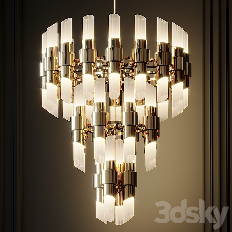 Tychho Chandelier by LUXUU 3D Model
