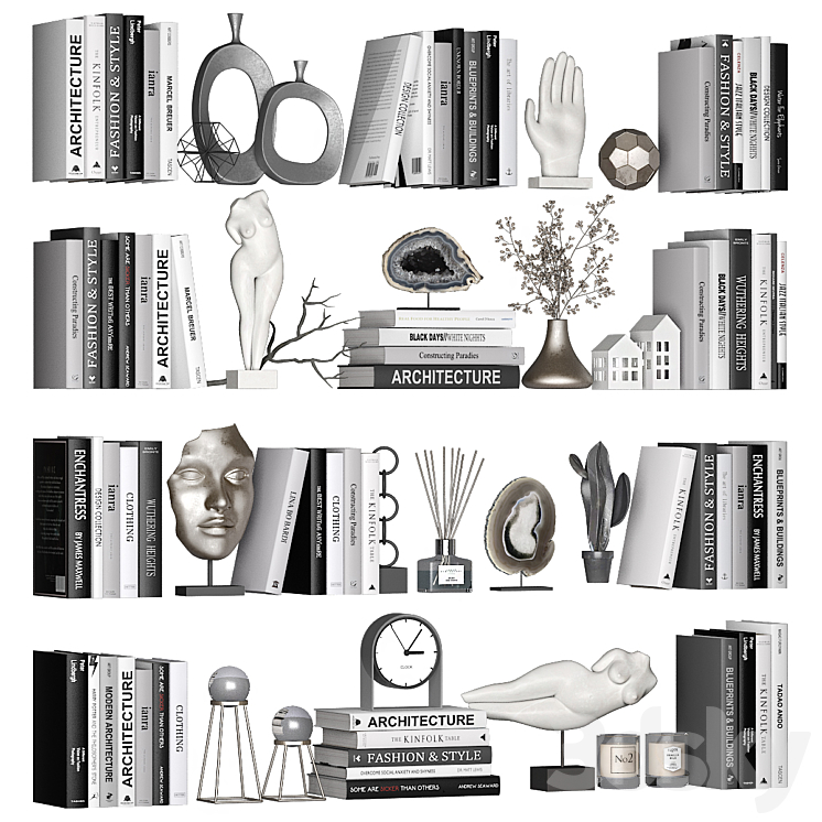 Decorative set 4 3D Model