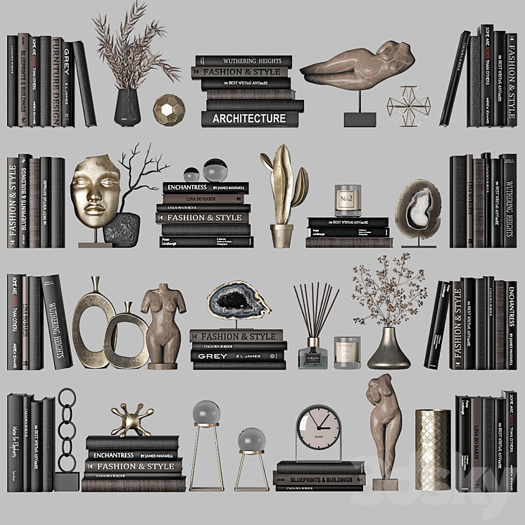 Decorative set 5 3D Model