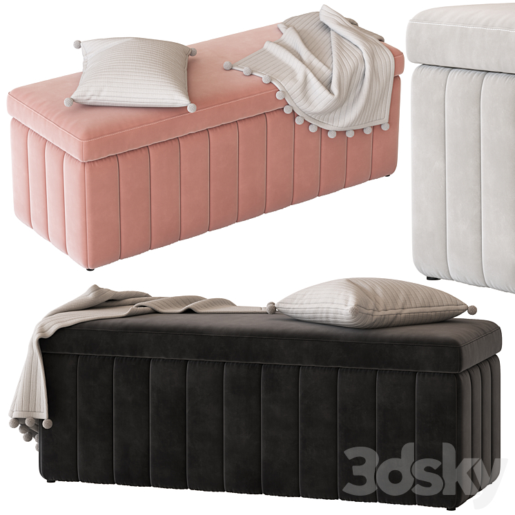 Mercer and Reid Kensington Collection Blanket Box 3D Model