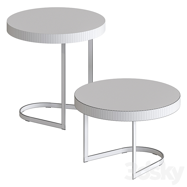 Minotti kay tables 3D Model