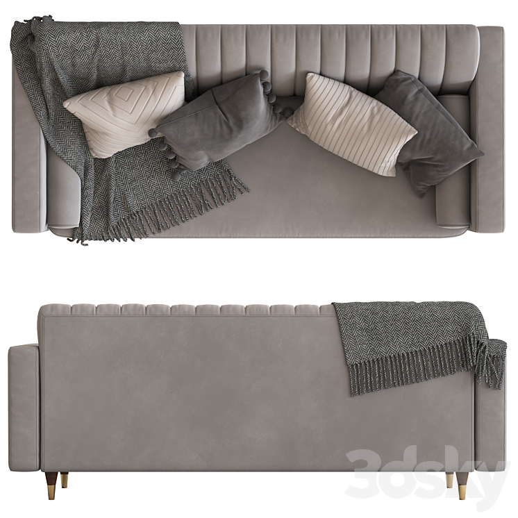 Cult Furniture Belgravia 3-Seater Sofa 3DS Max - thumbnail 2