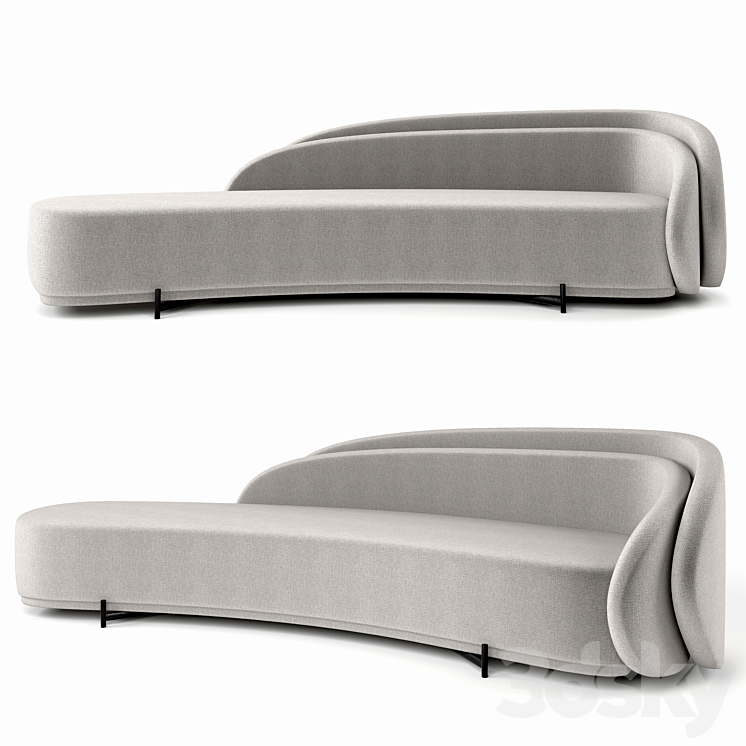Layered Back Sofa by Paolo Ferrari 3DS Max - thumbnail 1