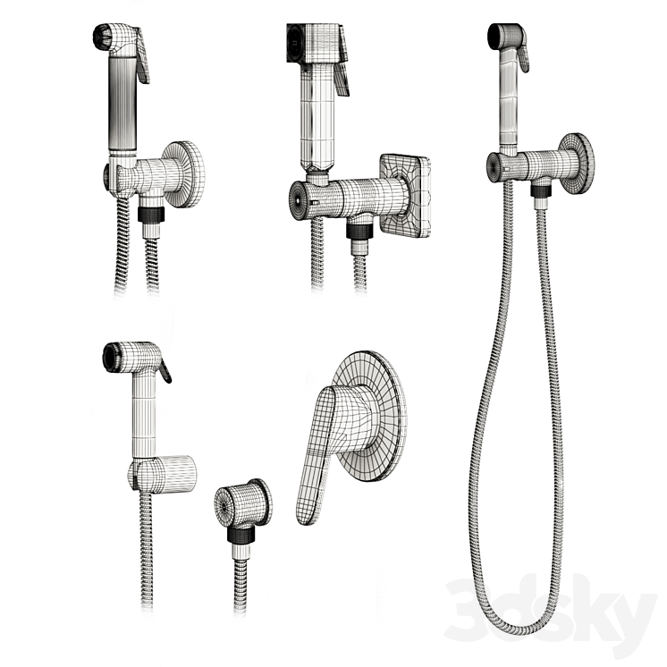 Bossini mixer set 3D Model