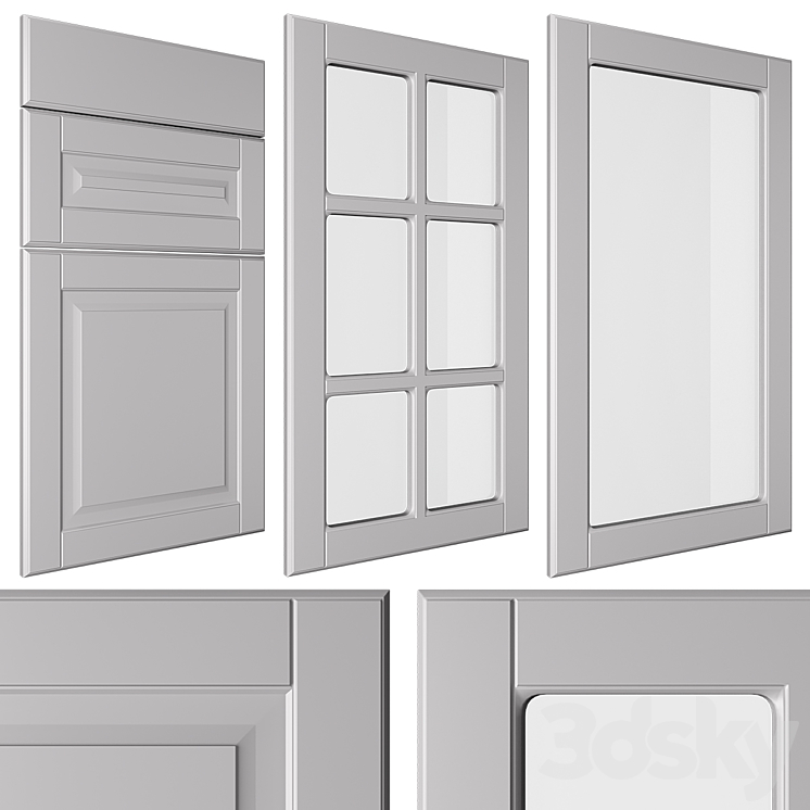 Kitchen facades IKEA Budbin 3DS Max - thumbnail 1