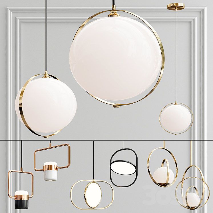 A collection of pendant lights. 3DS Max - thumbnail 1