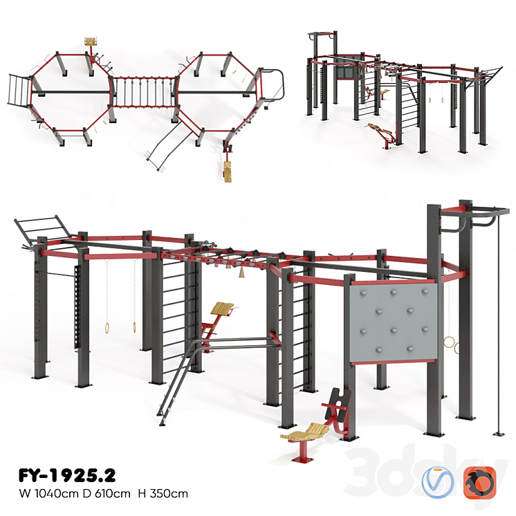 FOREMAN. MULTIFUNCTIONAL FRAME FY-1925.2 3D Model