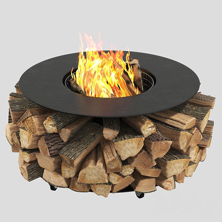 Outdoor fire pit PF-02 3D Model