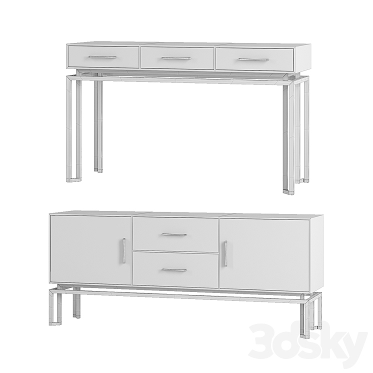 Chest and console Oro Tosconova 3D Model