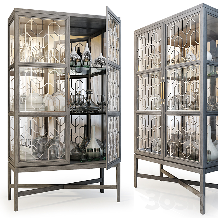 Wardrobe \/ Display Cabinet Ensemble Display Cabinet by Carson 3DS Max - thumbnail 1