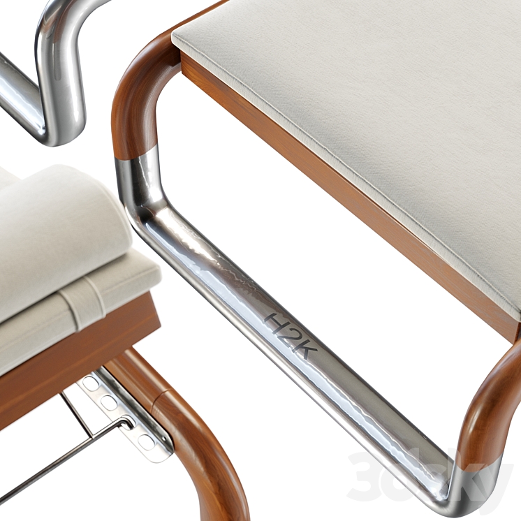 H2K Luxury loungers by Hake Konzept 3D Model