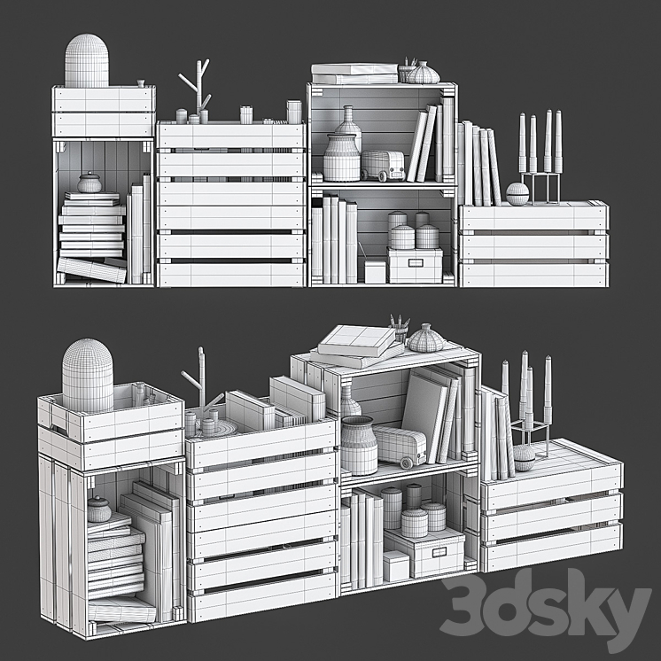 IKEA knagglig decor 3DS Max - thumbnail 2