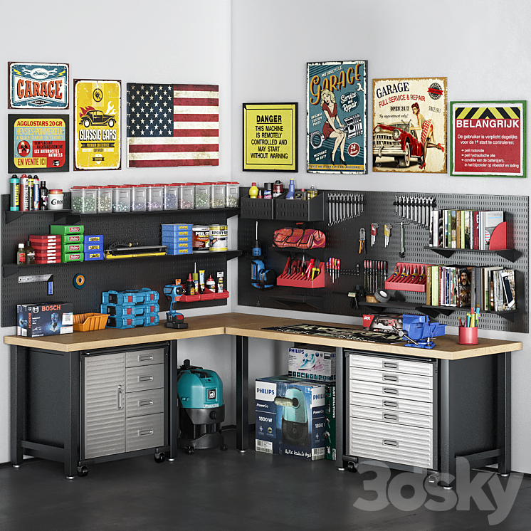 garage tools SET 15 Free Download