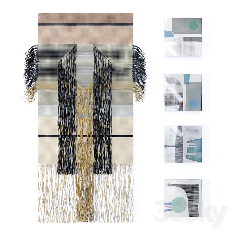 Hand Woven Wall Tapestries & dec Tiles set Other decorative objects