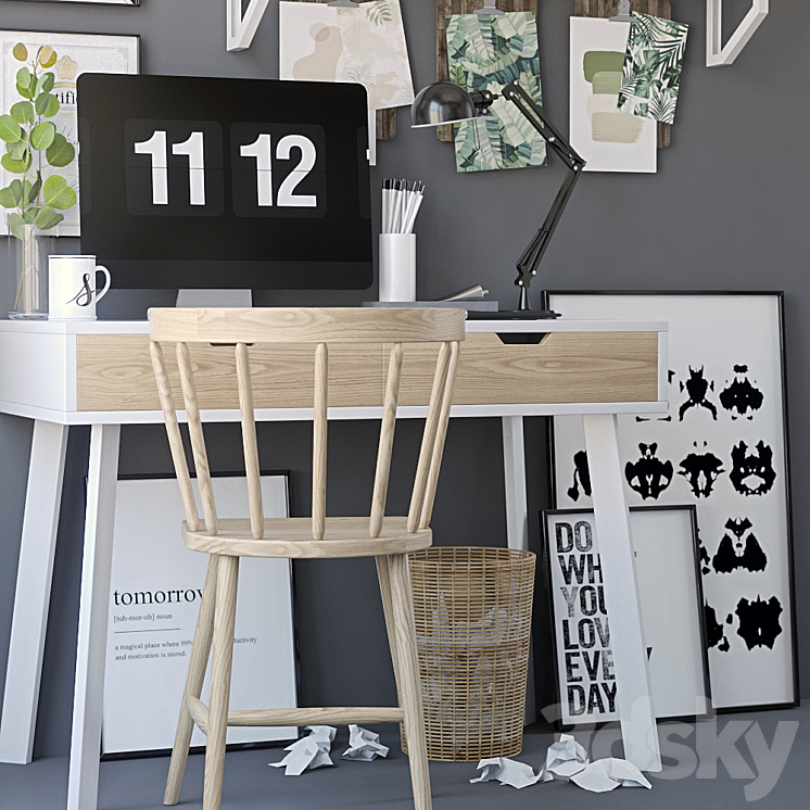 Decorative table 3 3D Model