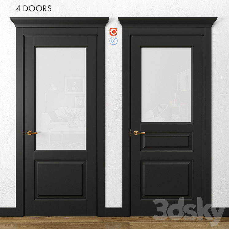 Doors Volhovets Galant part 1 3D Model