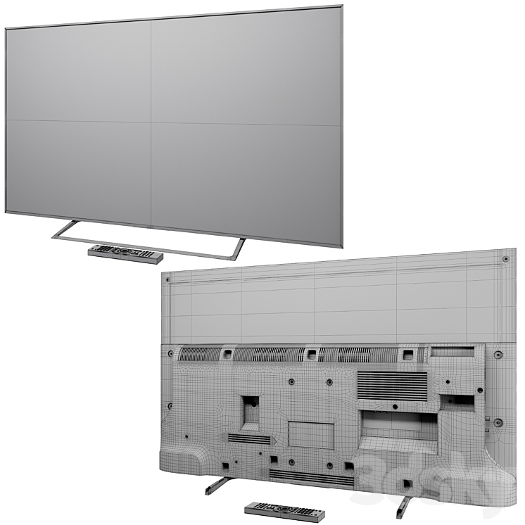 Sony-KD-XE7096 TV 3D Model