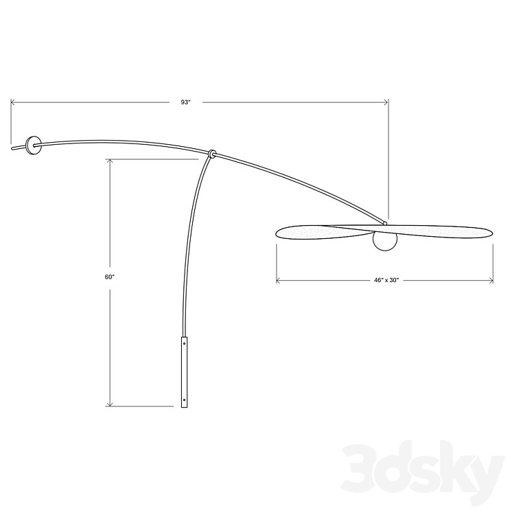 Myrna Wall Mount - L & G Studio 3D Model Free