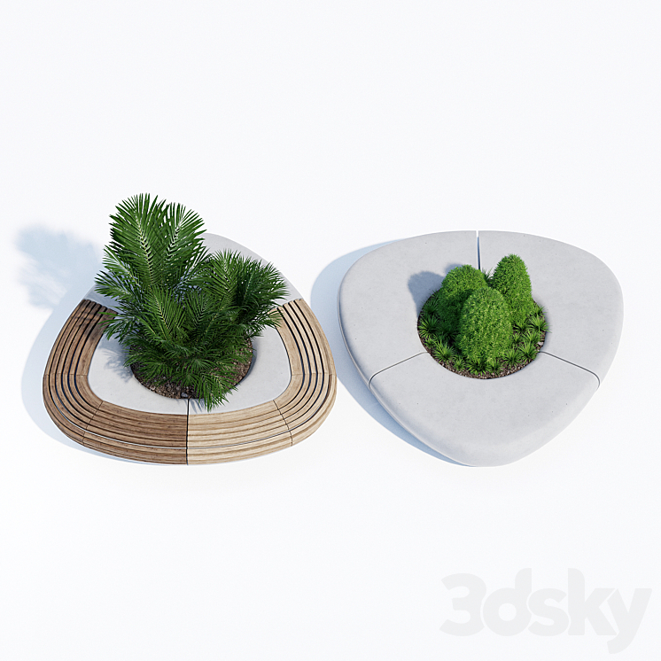 Tree line 3D Model