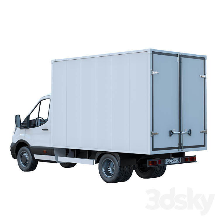 Ford Transit manufactured goods van 3D Model